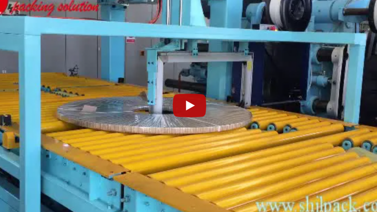 steel coil packing line video