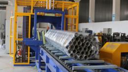 Steel pipe bundle wrapping machine